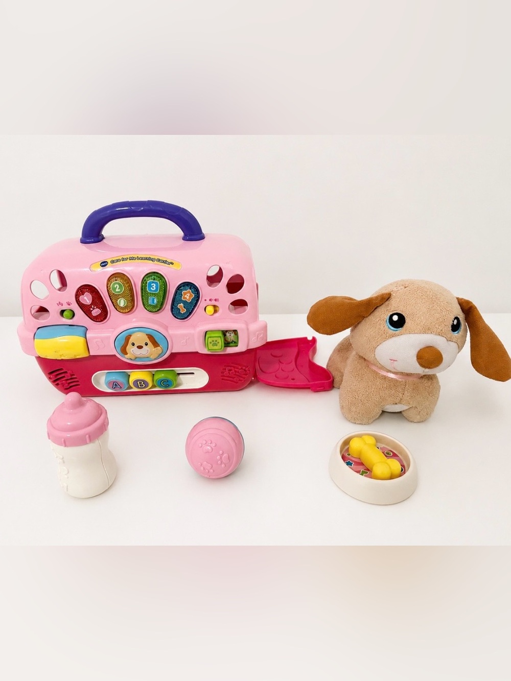 VTech Care for Me Learning Carrier with Plush Puppy – Preowned